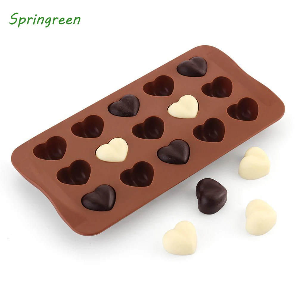 Springreen антипригарные силиконовые формы для шоколада в форме сердца Желе леденец