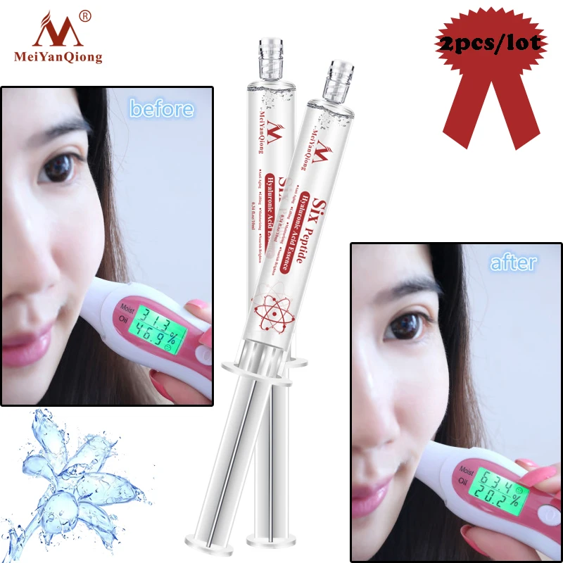

2pcs Hyaluronic Acid Injection Face Serum Liquid Tights Anti-Wrinkle Anti Aging Collagen Facail Essence Moisturizing Whitening