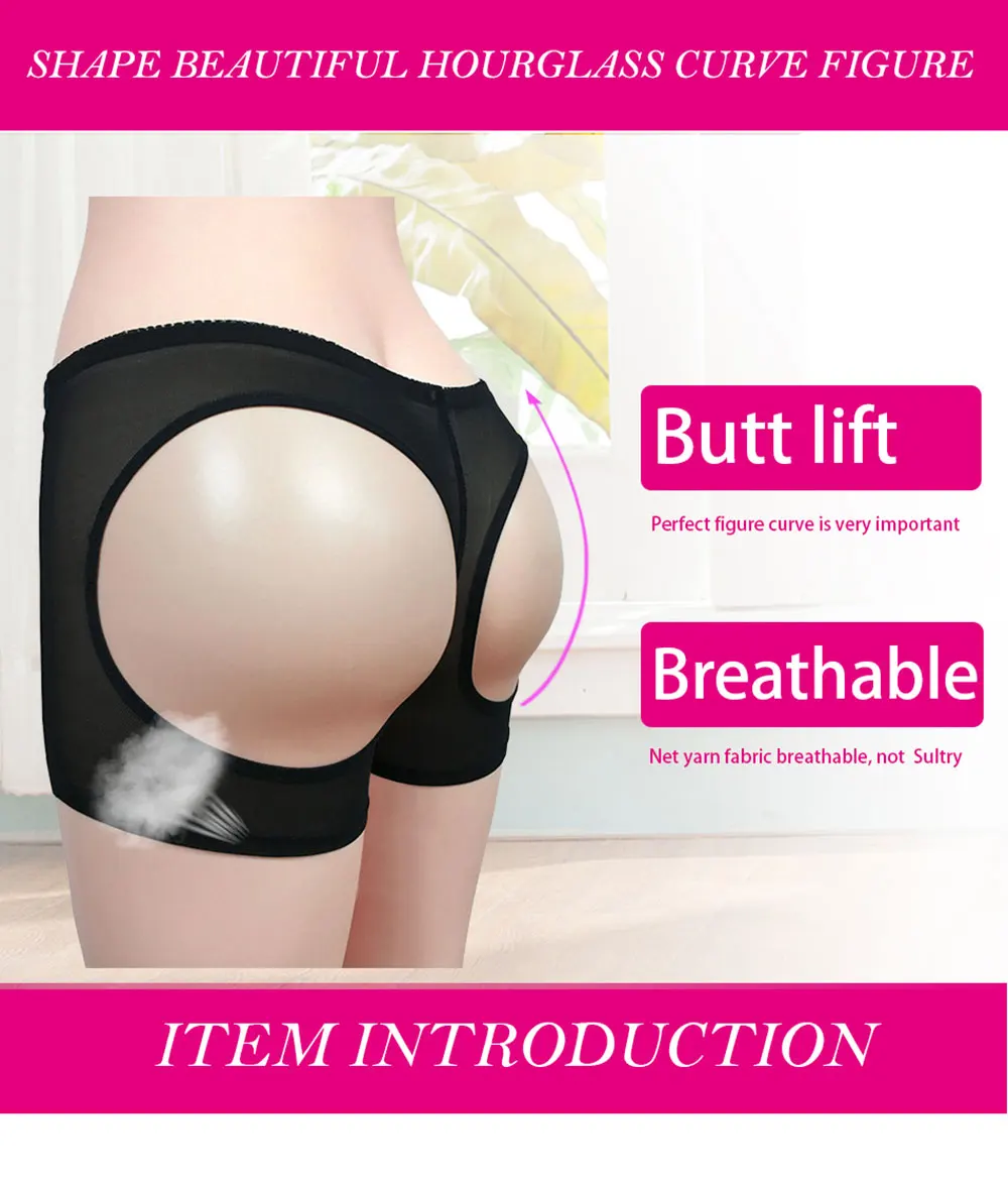 NB4001-2 Atbuty Sexy Butt Lifter Shaper Push Up Hips Enhancer Breathable Mesh Control Panty Butt Lift Underwear Body Shaperwears (1)