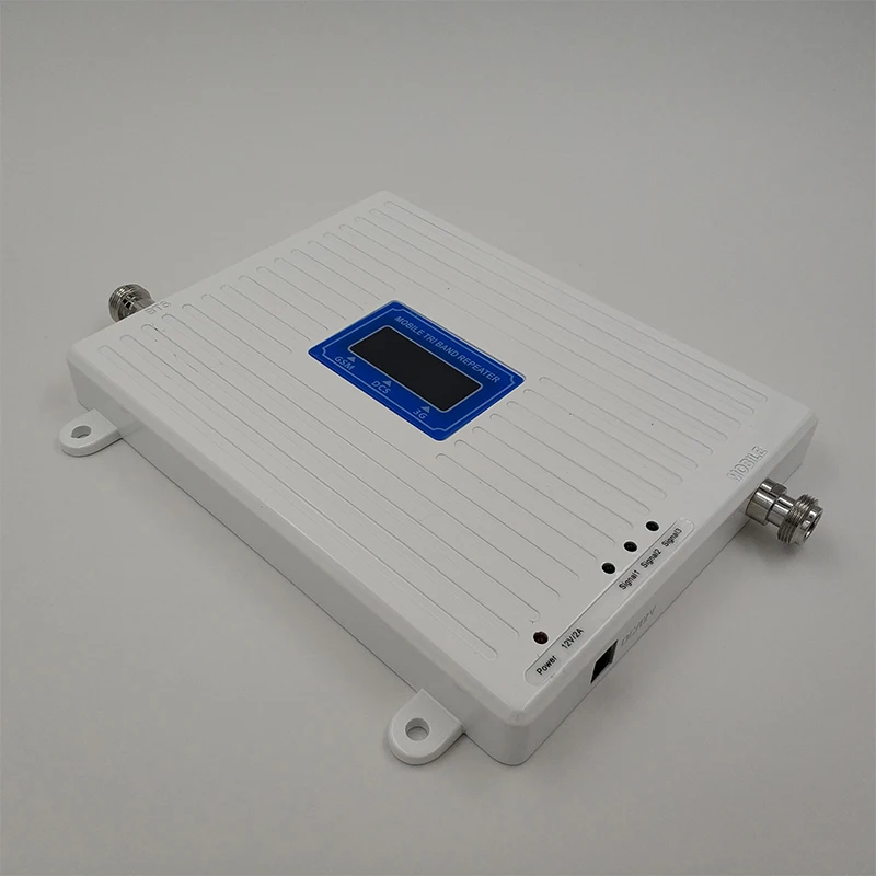 70dB Gain 2G 3G 4G Tri Band Booster GSM 900+DCS/LTE 1800+WCDMA UMTS 2100 Mobile Signal Repeater Cellular 4G LTE Signal Amplifier