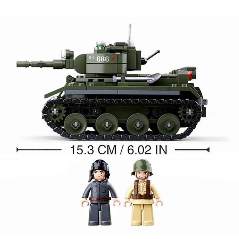 347 шт. Technik Военный танк строительные блоки модели Фигурки совместимый бренд армия WW2 солдат полиция оружие Наборы кубиков игрушка Gfit