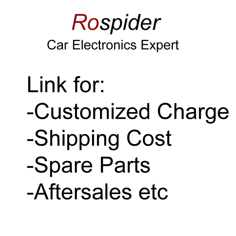 

Link for Customs Made Charge, Shipping Cost, Spare Parts, Aftersales etc
