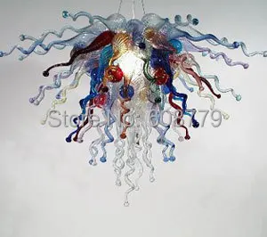 

Free Shipping Flower Shape Modern Handmade Glass Mini Chandelier