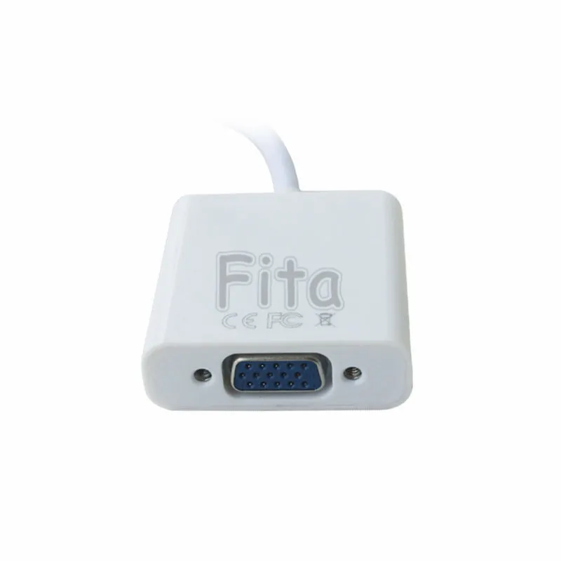 DP To VGA Кабель адаптер Mini Дисплей Порты и разъёмы Thunderbolt vga конвертер 1080 P кабели для