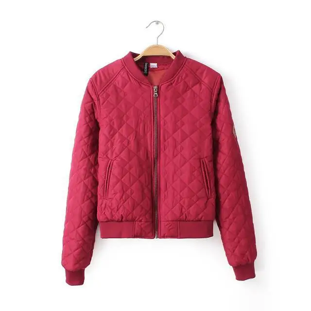 Женская куртка-бомбер, Авиатор, розовая армейская зеленая куртка, Женская куртка, Женская куртка - Цвет: rose red