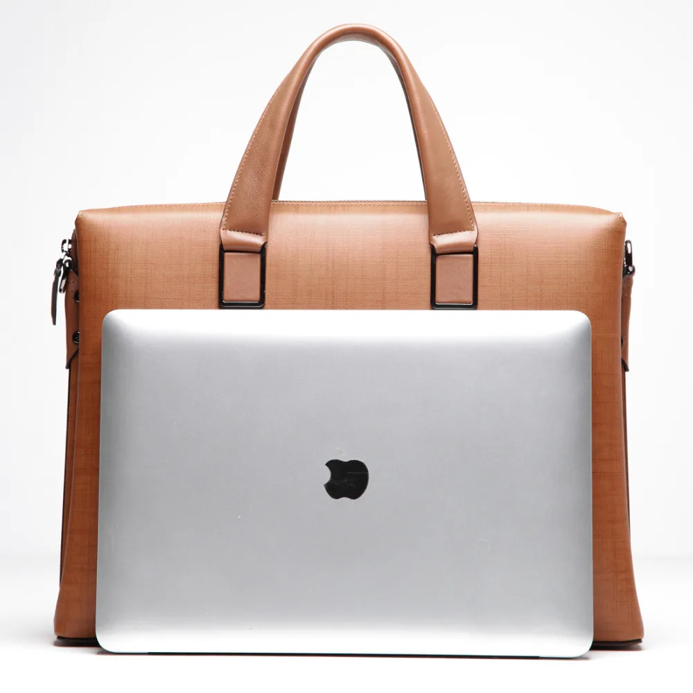 BVP 100% Genuine Leather Men Messenger Bags Business Bag Laptop Men Briefcase Tote Shoulder Laptop Men's Portfolio T1010
