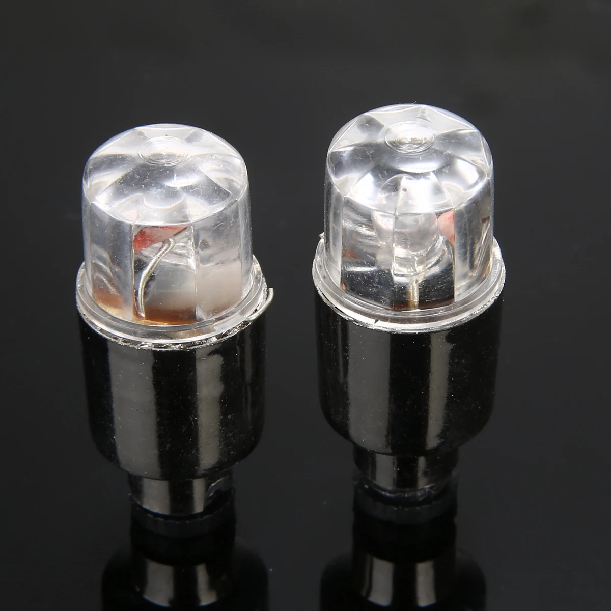 Mayitr 2pcs Car Tyre Valve Light Motorcycle Wheel Tire Cap Spoke Neon LED Flash Light Lamp for Car Bike Decoration