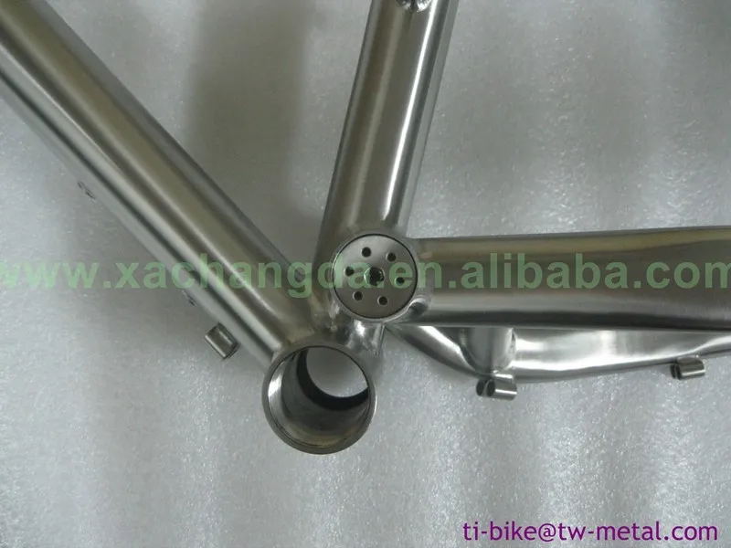 Top Bicycle Frame Suspension Titanium High Quality Titanium Full Suspension Bicycle Frames with Hand Brush Finished China Bike Frame 11