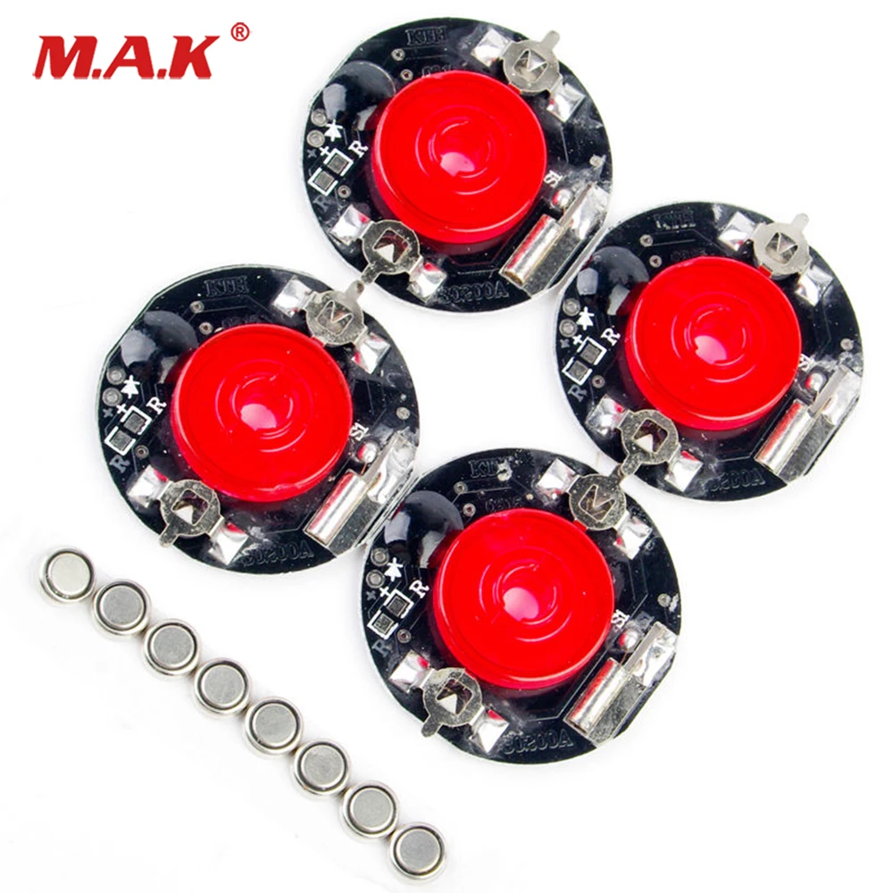 

1/10 LED Light Wheel Brake Disc 4Pcs For HPI HSP 1:10 RC On-Road Drift Racing Car Red