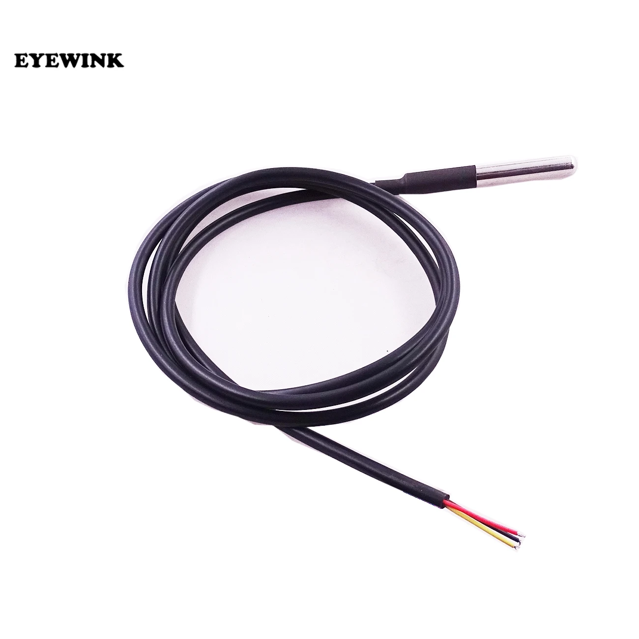 

5PCS DS1820 Stainless steel package Waterproof DS18b20 temperature probe temperature sensor 18B20