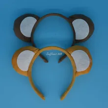 Halloween Party Animal Monkey Ears Headband Bow Tail Fancy Dress Decor