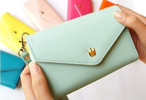 

Fashion Wallet Purse Case Protector Bag for Cellphone Cards Portable 9 color