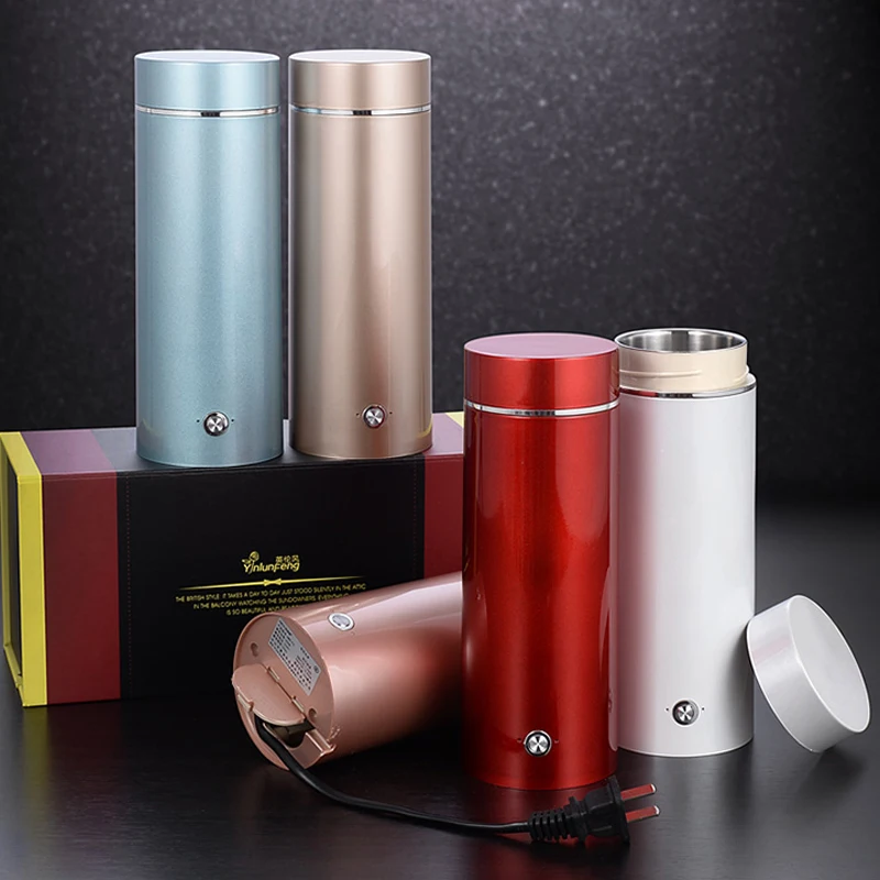 Portable mini Electric Kettle water thermal heating boiler travel