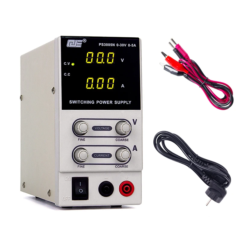 

DC Power Supply PS3005N 30V 5A Digital Adjustable Switching Power Supplies Source Unit 220V for Laboratory Repair Phone