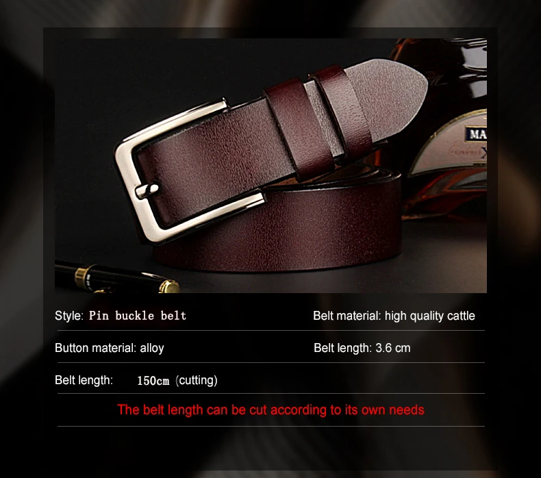 Large size Cowhide belts black brown fat people size belt men's long plus size belt leather durable extra long 150cm belt1