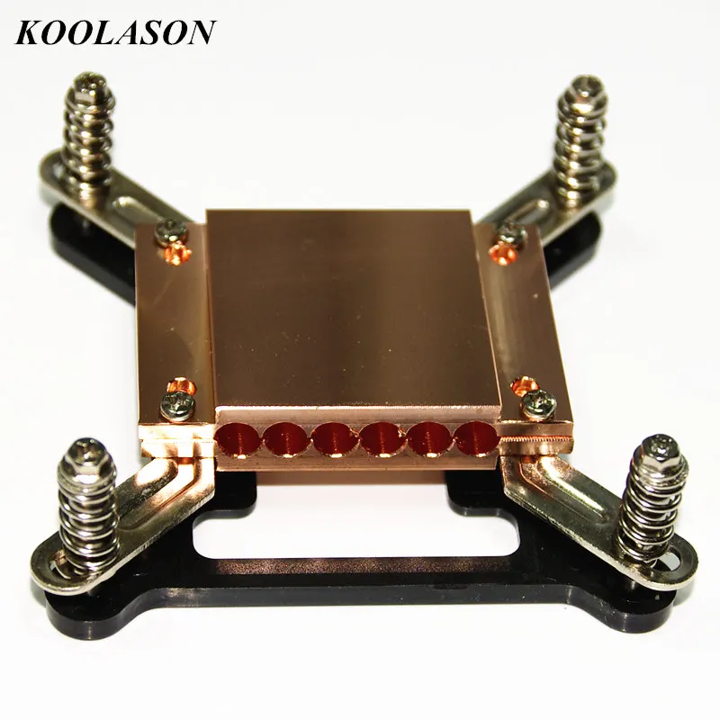 For Intel 115X PC CPU heatpipe 6 holes board clamps copper fixture