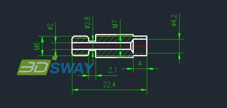 3 комплекта/партия DSWAY Собранный Боуден Hotend комплект e3d V6 J-head подключения печатающей головки печати для 0,4 мм/1,75 мм нити 3D-принтеры часть