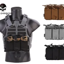 EMERSON Тройная журнальная сумка для SS жилет 5,56/7,62 подсумок для журналов держатель Emersongear Tacrical Mag Чехол черный Coyote EM6402