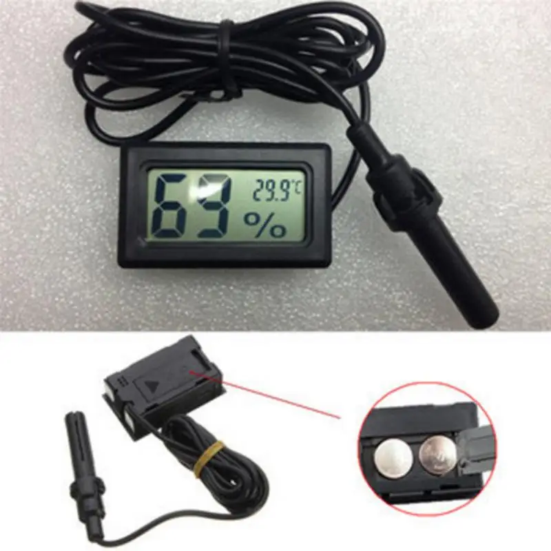 Мини LCD гигрометр термометр внутренняя Погодная станция Кухонный Термометр Профессиональный Портативный цифровой Дисплей