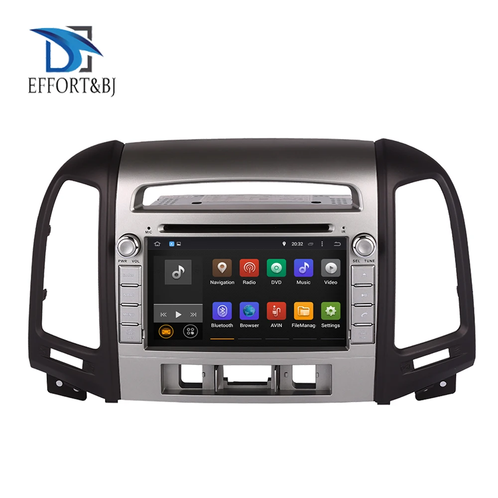 

Auto radio 4GB Android 9.0 car dvd player for HYUNDAI SANTA FE 2006-2012 3 holes multimedia radio GPS tape recorder Head unit