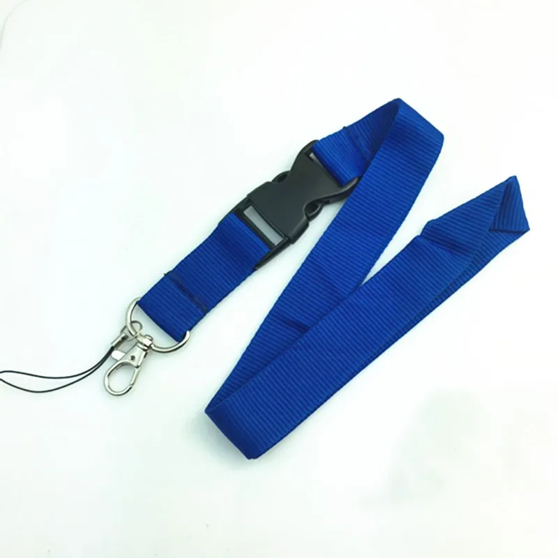 Blue Keychain Lanyard Neck Strap Key Ring For ID Pass Card Badge Gym Mobile Phone USB Holder Hang Rope 1pcs/lot | Украшения и
