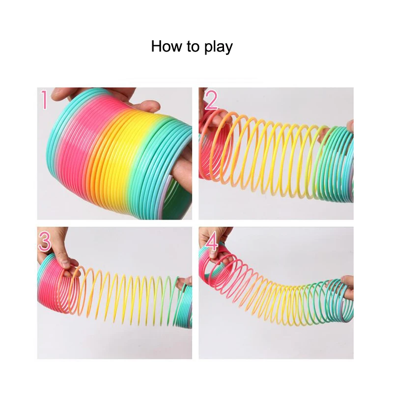 

Children Funny Rainbow Spring Colorful Magic Plastic Classic Toy HOT Selling
