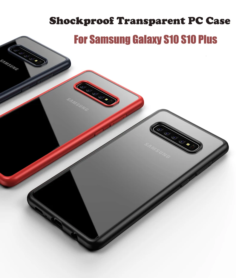 

For Samsung S10 Case Ultrathin Transparent Case For Samsung S10 S10 lite Full Protect Hard PC Back Cover For Samsung S10 Plus
