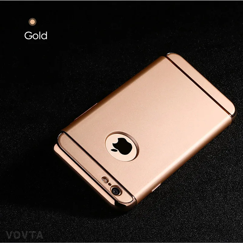 Luxury Plating Scrub Protective case For iPhone 6s 6 Cover Bumper On The for iPhone 5 5S SE Case 6s 6 plus Anti-knock Shell13