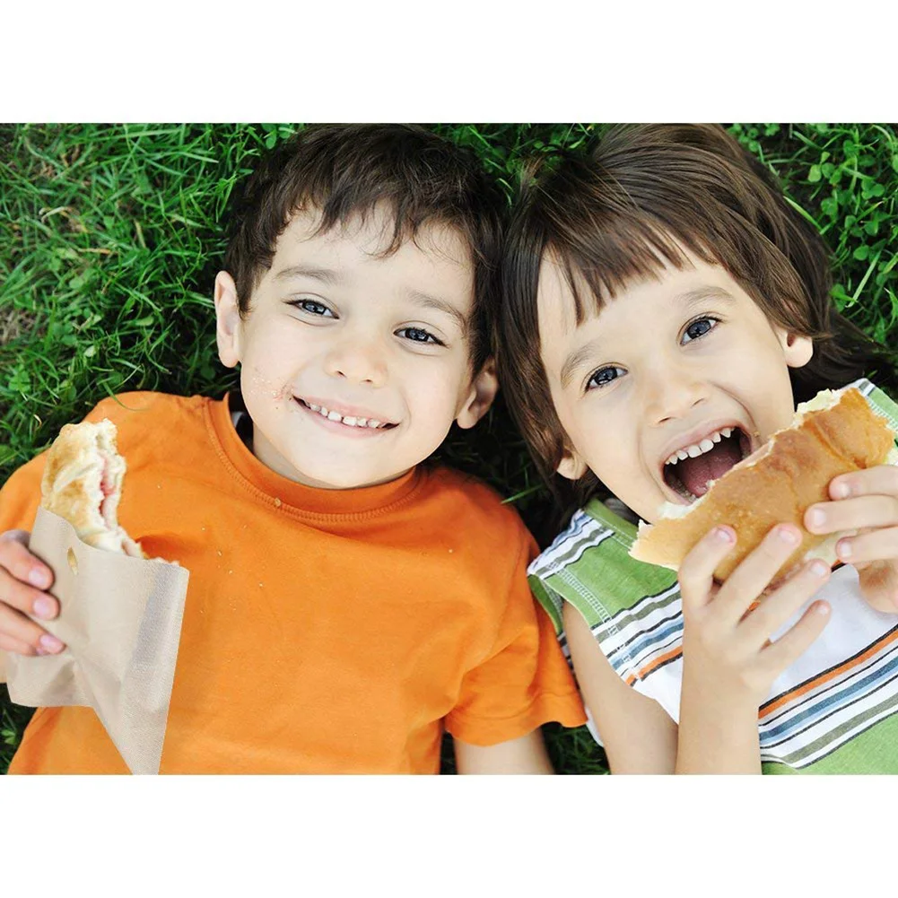 6 шт., для пищевых продуктов тефлоновое стекловолокно многоразовые мешки для выпечки антипригарный термостойкий мешочек для хлеба