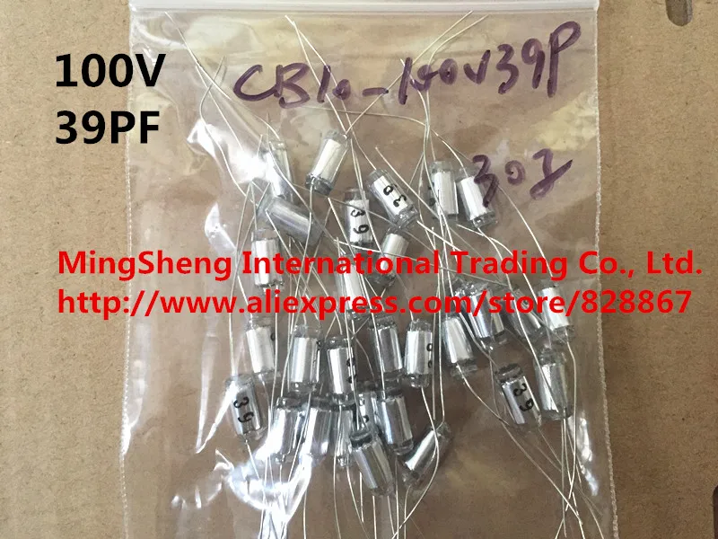 Оригинальный новый конденсатор из 100% осевого полистирола CB10 100v220PF 221J 221 39PF100V 390J 470P