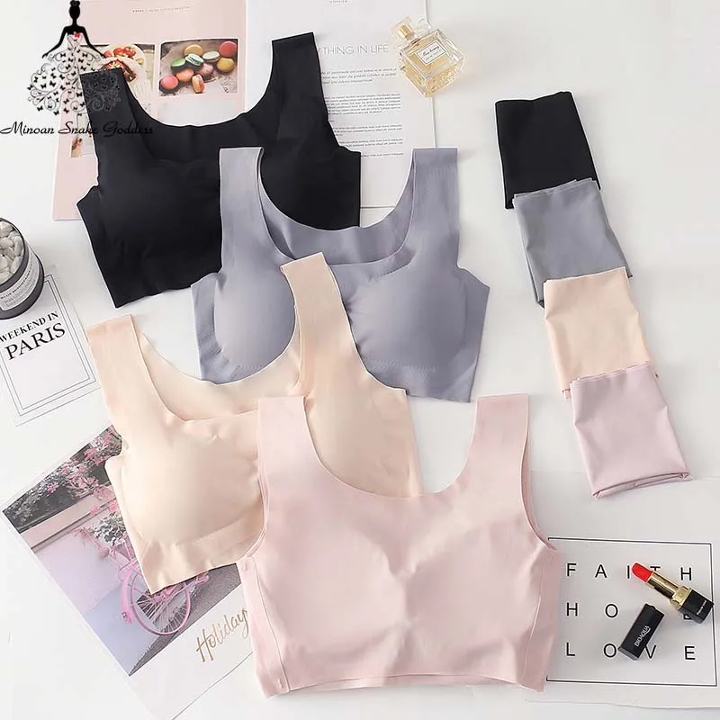

Sexy Seamless Bra Push Up Bra Set Underwear Women Bra And Panty Set Wire Free Breathable Underwear Sleep Lingerie Set