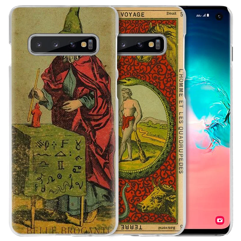 Чехол для чтения карт Таро Samsung Galaxy S10 S20 Ultra 5G S10e S9 S8 J4 J6 Plus 2018 Note 10 8 9 прозрачный