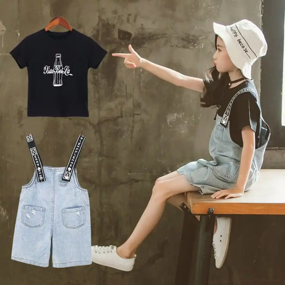denim t shirts for girls