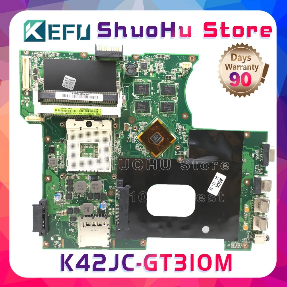 Материнская плата KEFU K42JC для ноутбука ASUS X42J A42J K42J A40J GT310M HM55 протестированная на 100%
