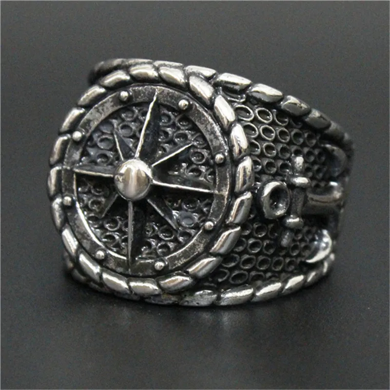 

1pc Newest Personal Design Hook Ring 316L Stainless Steel Men Boys Band Party Gothic Style Ring