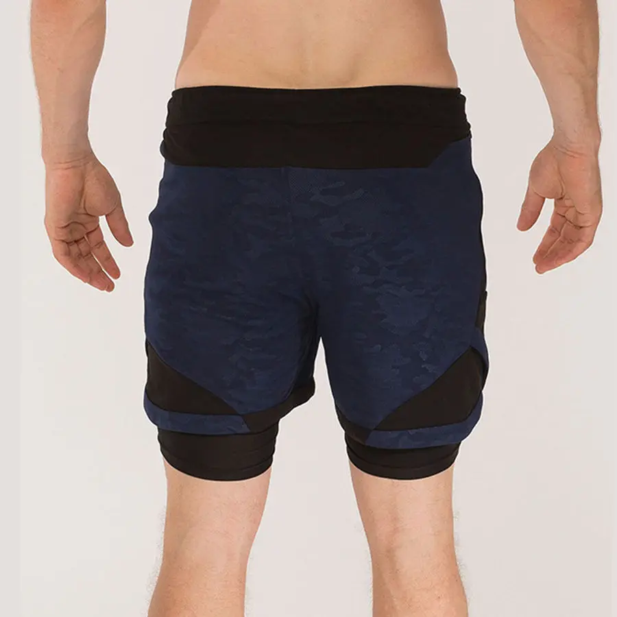 Новые мужские шорты для бега 2 в 1, шорты для спортзала, фитнеса, быстросохнущие короткие штаны, мужские летние повседневные пляжные тренировочные брюки, спортивные штаны для кроссфита