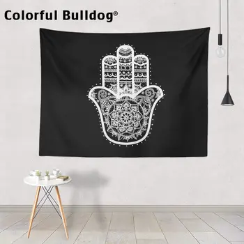 

Hamsa Decor Tapestry Gold Mandalas Tapestries Hand of Fatima Wall Hanging Boho Dorm Home Decoration Geometric Sunflower