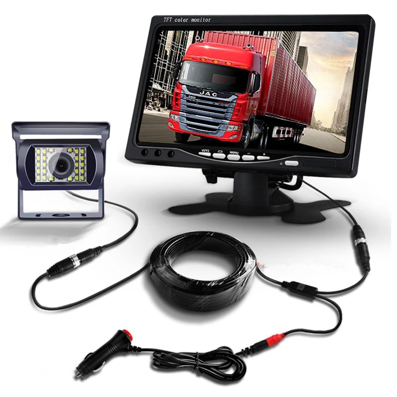 7 &quotHD Автомобильный монитор заднего вида цветной ЖК-дисплей TFT экран для