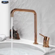 Два отверстия настенное крепление кухонный кран отдельный стиль Раковина Водопроводный латунный материал ванная комната горячая и холодная вода смеситель