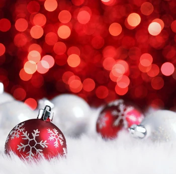 

Red Sequins Bokeh Christmas Decorations backdrops Vinyl cloth High quality Computer printed party photo studio background