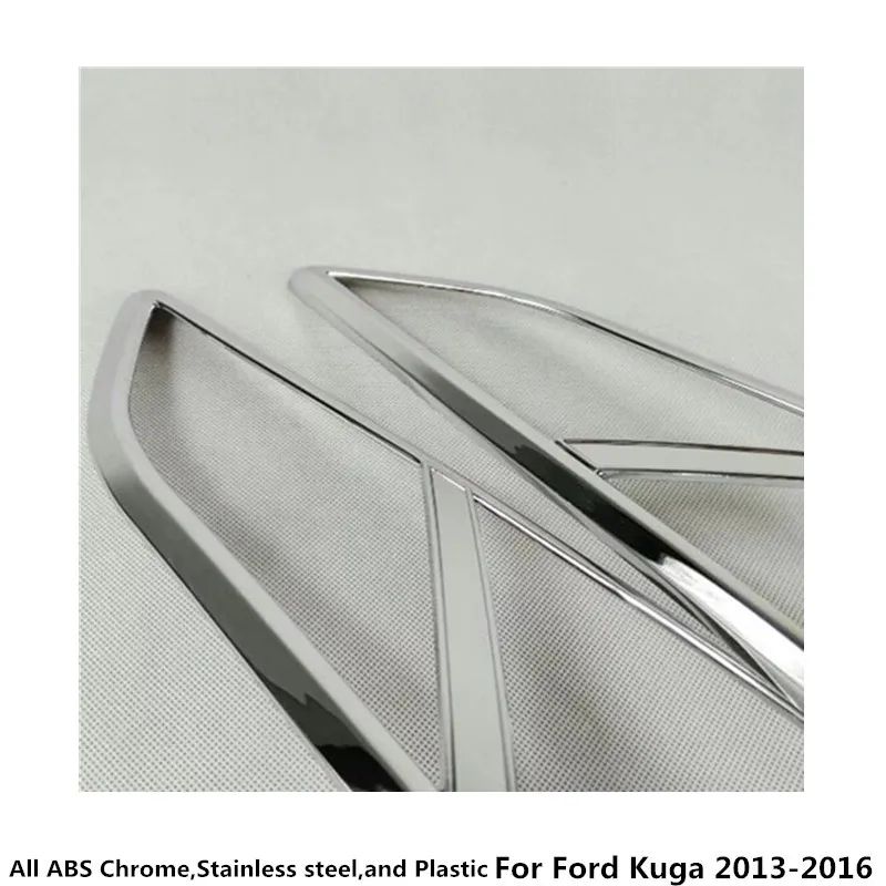 Для Ford Kuga 2013 высокое качество Автомобильный Стайлинг ABS хромированная отделка задний фонарь Задняя рама крышка лампы 4 шт. аксессуары