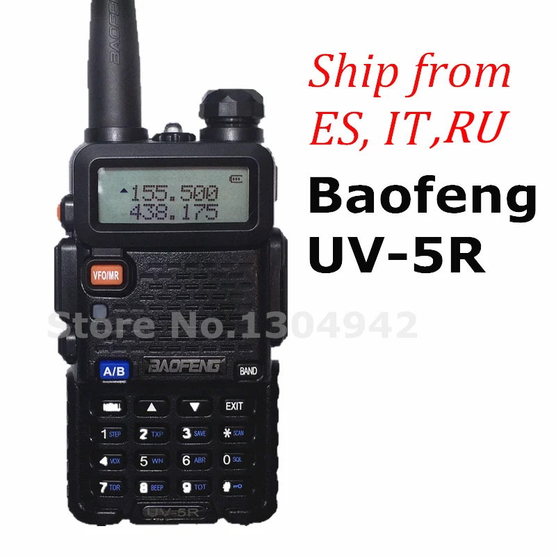 BaoFeng UV 5R Walkie Talkie Black CB Two Way Radios VHF UHF 136 174 400 520MHz