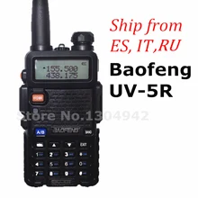 BaoFeng UV-5R Walkie Talkie Black CB Two Way Radios VHF/UHF 136-174&400-520MHz Dual Band Amateur Handheld UV 5r Portable Radio