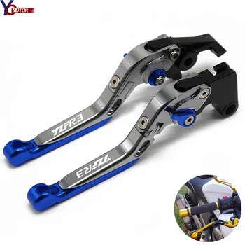 

High Ratings Sale items CNC ALUMMINUM Motorcycle Accessories Folding Extendable Brake Clutch Levers For YAMAHA YZF R3 YZF-R3