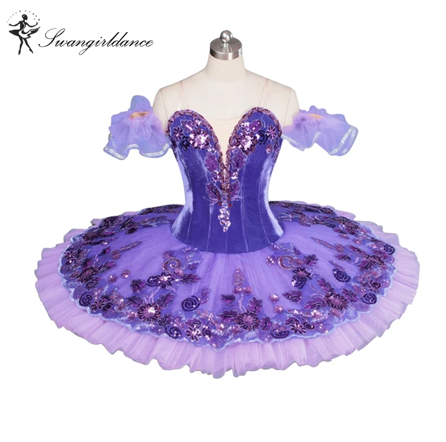 2014 New Arrival Adult Velvet Purple Ballet Tutu Nice Classical Competiton Ballet Tutu Professional Ballet Tutu