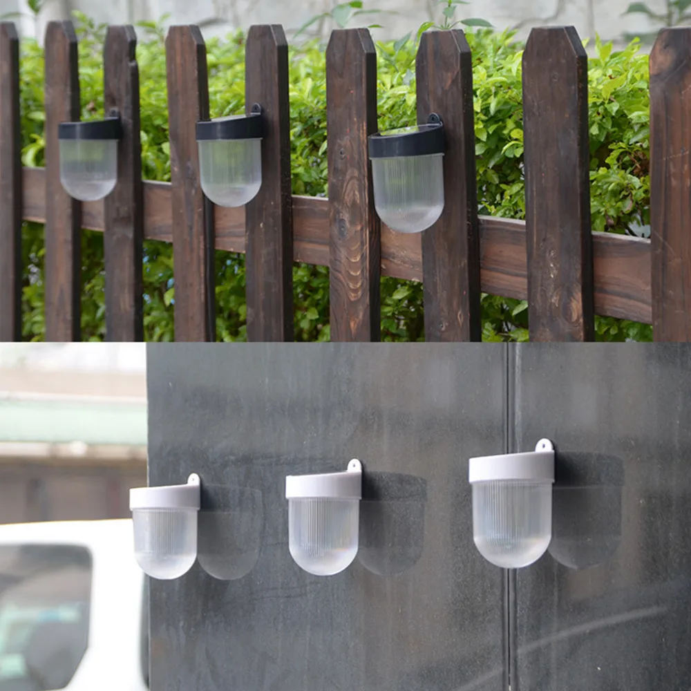 

Round outdoor solar garden two-color light source LED waterproof solar wall light 12.21