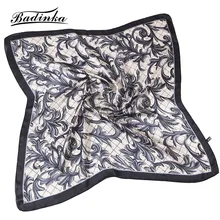 Badinka 2018 New Designer Small Square Flight Attendant Scarf Silk Floral Printed Neck Scarves for Women Foulard Soie 70*70cm Badinka 2018 New Designer Small Square Flight Attendant Scarf Silk Floral Printed Neck Scarves for Women Foulard Soie 70*70cm