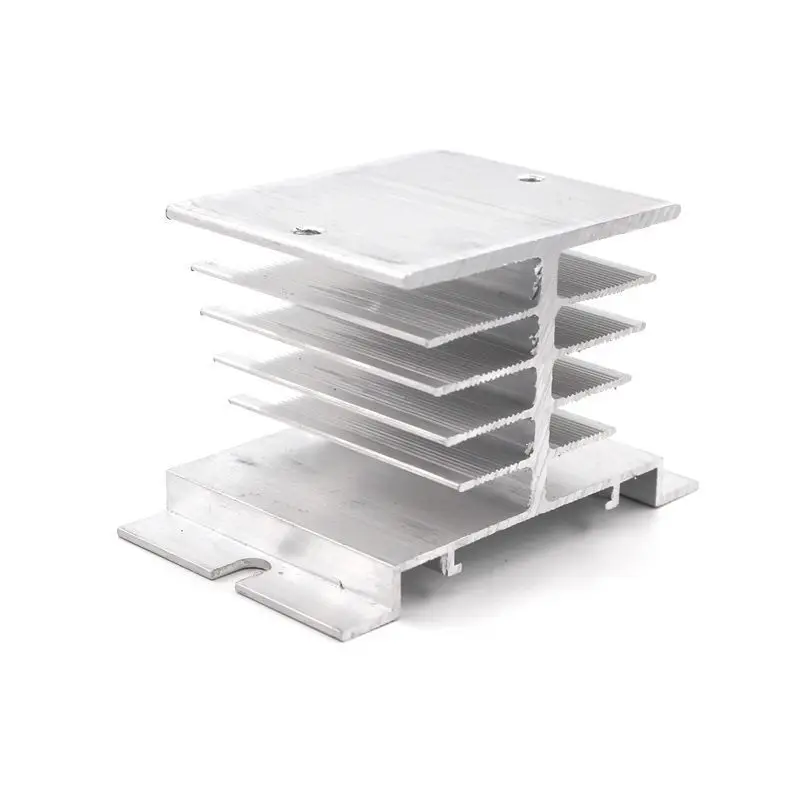 Eenfase Solid State Relais Ssr Aluminium Koellichaam Dissipatie Radiator Heatsinks Geschikt Voor 10A-25A Relais