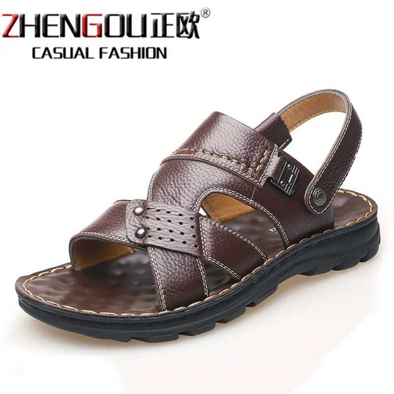 

Sandals Man 2019 Tide Beach Shoes Leisure Time Will Code Dual Purpose Cold Drag And Thick Bottom Clothes Slipper Male
