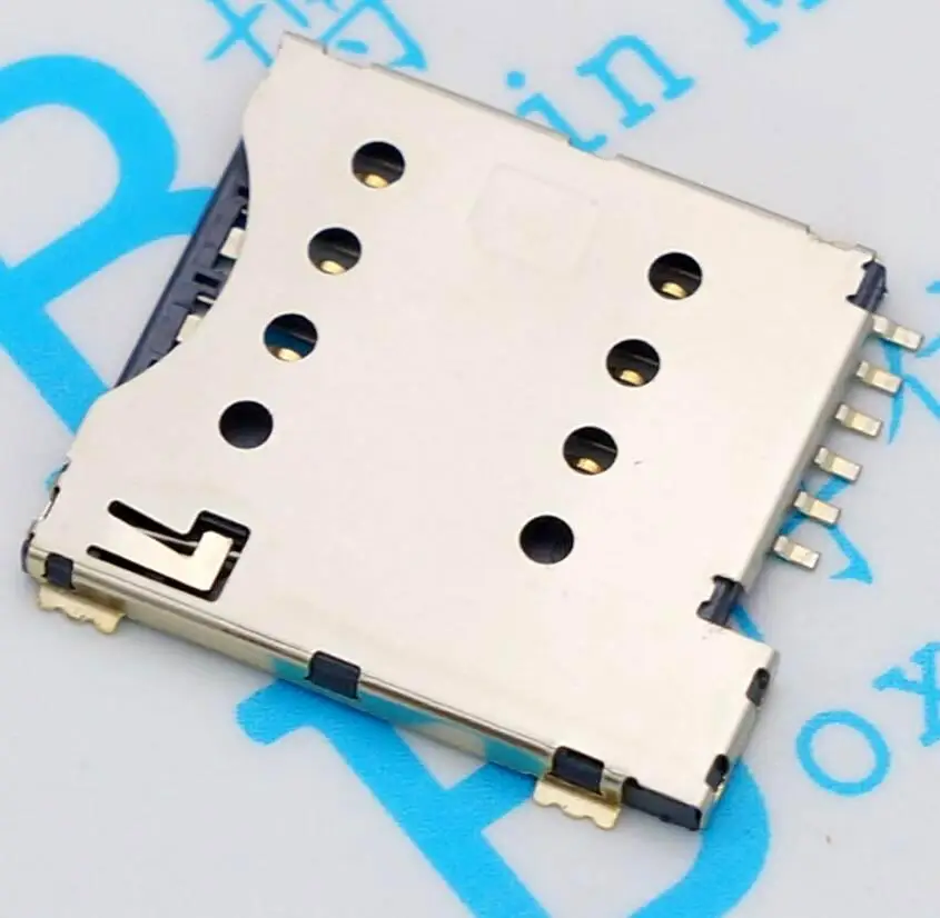 

10/50/100pcs 6P Micro SIM card adapter Push and Self-elastic for PCB design and phones High quality soldering gold-plated